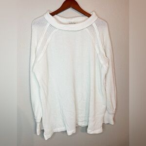 We The Free White Chunky Sweater Size M